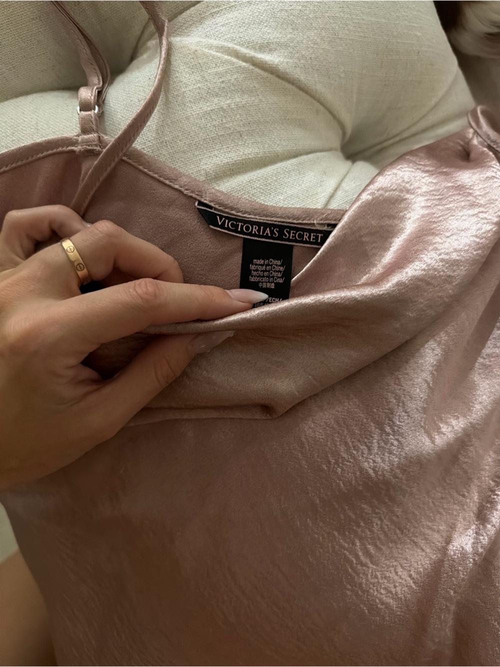 Victoria's Secret Blush Satin Cowl Camisole